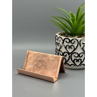 Kupfer Visitenkarten Halter Schreibtisch Accessoires von YanceyDesigns