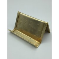 Messing Visitenkartenhalter Runder Schreibtisch Organizer von YanceyDesigns