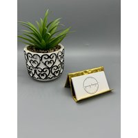 Messing Visitenkartenhalter Schreibtisch Organizer von YanceyDesigns