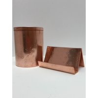 Schreibtisch Set Stiftehalter & Visitenkartenhalter von YanceyDesigns