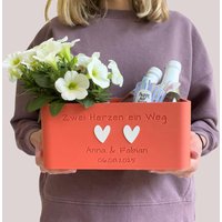 Hochzeitsgeschenk Personalisiert - Blumentopf Geschenkidee Originelles Geschenk Brautpaar Verlobung Hochzeitstag von Yandus3D