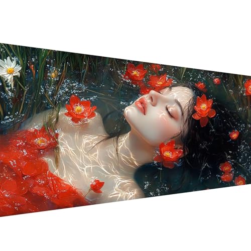 Diamond Painting Erwachsene Blume, Frau Diamant Painting Bilder 100x200cm, DIY Cross Stickerei Diamant Malerei Kits für Erwachsene und Kinder, Mosaikherstellung Bastelset für Herbst Wanddeko W1-310 Diamond Painting Erwachsene Blume, Frau Diamant Painting Bilder 100x200cm, DIY Cross Stickerei Diamant Malerei Kits für Erwachsene und Kinder, Mosaikherstellung Bastelset für Herbst Wanddeko W1-310 von Yanefaei