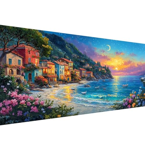 Diamond Painting Erwachsene Meerblick, Blume Diamant Painting Bilder 30x60cm, DIY Cross Stickerei Diamant Malerei Kits für Erwachsene und Kinder, Mosaikherstellung Bastelset für Herbst Wanddeko W1-314 Diamond Painting Erwachsene Meerblick, Blume Diamant Painting Bilder 30x60cm, DIY Cross Stickerei Diamant Malerei Kits für Erwachsene und Kinder, Mosaikherstellung Bastelset für Herbst Wanddeko W1-314 von Yanefaei