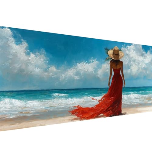 Diamond Painting Erwachsene Strand,Frau Diamant Painting Bilder 40x80cm,DIY Cross Stickerei Diamant Malerei Kits für Erwachsene und Kinder,Mosaikherstellung Bastelset für Herbst Deko Wohnzimmer W1-316 Diamond Painting Erwachsene Strand,Frau Diamant Painting Bilder 40x80cm,DIY Cross Stickerei Diamant Malerei Kits für Erwachsene und Kinder,Mosaikherstellung Bastelset für Herbst Deko Wohnzimmer W1-316 von Yanefaei