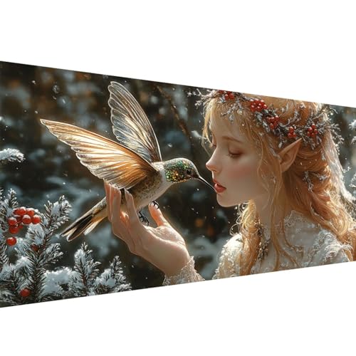 Diamond Painting Erwachsene Vogel,Frau Diamant Painting Bilder 50x100cm,DIY Cross Stickerei Diamant Malerei Kits für Erwachsene und Kinder,Mosaikherstellung Bastelset für Herbst Deko Wohnzimmer W1-306 Diamond Painting Erwachsene Vogel,Frau Diamant Painting Bilder 50x100cm,DIY Cross Stickerei Diamant Malerei Kits für Erwachsene und Kinder,Mosaikherstellung Bastelset für Herbst Deko Wohnzimmer W1-306 von Yanefaei