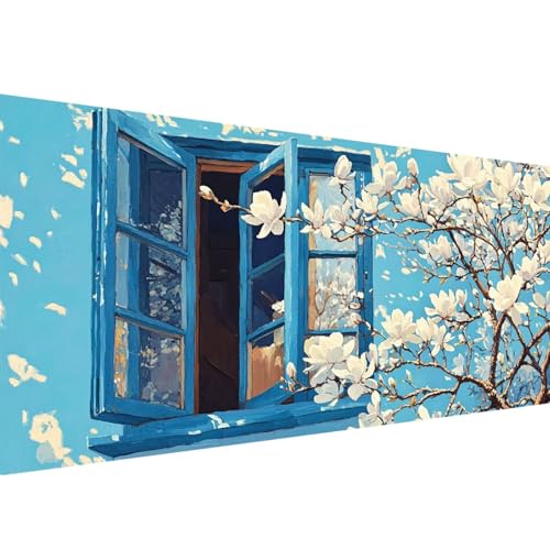 Diamond Painting Magnolie 5D Fenster Diamant Painting Bilder Erwachsene und Anfänger, Diamant Malerei Bastelset Erwachsene, DIY Mosaikherstellung Basteln für Geschenke und Wanddeko, 35x70cm W1-321 Diamond Painting Magnolie 5D Fenster Diamant Painting Bilder Erwachsene und Anfänger, Diamant Malerei Bastelset Erwachsene, DIY Mosaikherstellung Basteln für Geschenke und Wanddeko, 35x70cm W1-321 von Yanefaei