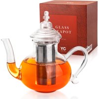 Yc Yang Chai Teekanne Glas | 1150 Ml Mit Siebeinsatz Aus Rostfreiem 304 Edelstahl - Sieb I Teapot "Sahara" Yc Yang Chai Teekanne Glas | 1150 Ml Mit Siebeinsatz Aus Rostfreiem 304 Edelstahl - Sieb I Teapot "Sahara" von YangChaiTea