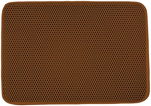 Katzenklo Matte, Katzentoilette Matte Streukontrolle, rutschfeste waschbare Katzenstreu Fangmatte, 40 x 50 cm (Kaffee) von YangHaoDiSY