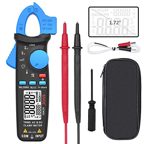 Yangers True RMS 6000 Count Digital Multimeter mit Messleitung AC/DC-Stromzangenprüfgerät für berührungslose Spannungsprüfer für Frequenz-Temperatur-Widerstands-Kontinuität mit Clip von Yangers