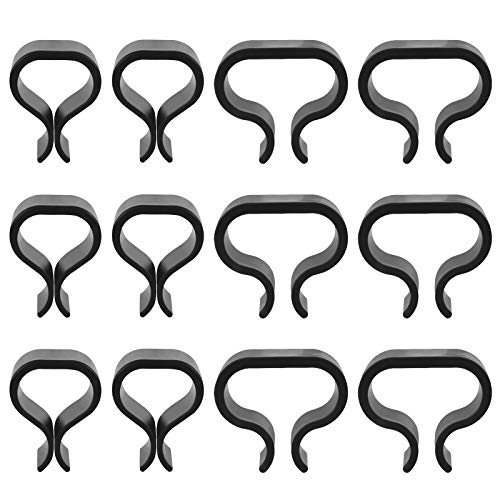 Yangfei 12 Stück Gartenmöbel Verbinder, Lounge-Verbinder Set Rattan Möbel Clips Möbelklemmen Starke Verbinder für die Außenterrasse, Garten Outdoor Patio Stühle Sofas aus Kunststoff (Schwarz) von Yangfei