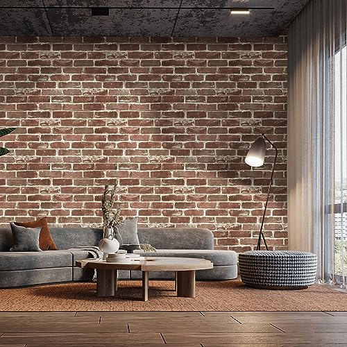 Yangfix Weinlese Kaffee Backstein Look Selbstklebende Tapete Retro-Stil Wandaufkleber Wasserdicht Vinyl-Folie Abziehen und Aufkleben Kontaktpapier Rollen für Badezimmer Dekor 44.5x500cm Yangfix Weinlese Kaffee Backstein Look Selbstklebende Tapete Retro-Stil Wandaufkleber Wasserdicht Vinyl-Folie Abziehen und Aufkleben Kontaktpapier Rollen für Badezimmer Dekor 44.5x500cm von Yangfix