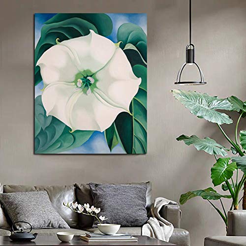 Yangld Jimson Weed Georgia o'Keeffe Leinwand Gemälde Drucke Wohnzimmer Dekoration Wandkunst Ölgemälde Poster Bilder 30x40CM Rahmenlos von Yangld