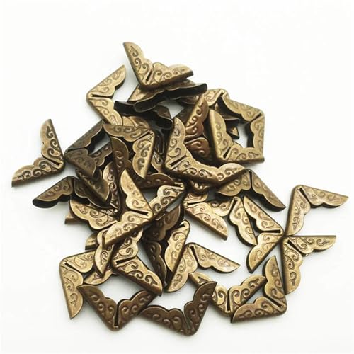 Fotoecken, 14 x 14 x 3 mm, bronzefarbene Metall-Buchecken für Fotoalben, Menüordner, DIY, Scrapbooking, Dekoration, Eckenschutz, 1000 Stück Fotoecken, 14 x 14 x 3 mm, bronzefarbene Metall-Buchecken für Fotoalben, Menüordner, DIY, Scrapbooking, Dekoration, Eckenschutz, 1000 Stück von Yangshe