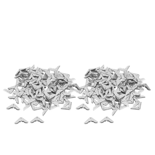 Fotoecken, 1500 Stück, für Scrapbooking, Alben, Eckenschutz, Kartendatei, Menü, Metall, Buch, Laptop, Fotoalben, Dekoration (Silber) von Yangshe