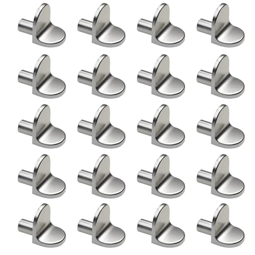 Regalstütz-Heringe, 100 Stück, Regalstützbolzen, Stecker, 5 mm, L-förmig, Schranktrenner, feste Holzglasschichtplatte, Möbelhalterung Regalstütz-Heringe, 100 Stück, Regalstützbolzen, Stecker, 5 mm, L-förmig, Schranktrenner, feste Holzglasschichtplatte, Möbelhalterung von Yangshe