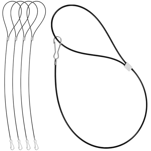 Torriegel, 50 Stück, Edelstahl, Fallseil-Lichtdekoration, schwarzes Sicherheitskabel für Zaun, Tor, verstellbare Verriegelung, Zug-Hardware von Yangshe