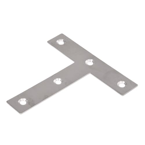 Winkelhalterungen, 20 Stück, Winkelplatte, Eckstreben, flache Reparaturhalterung, 80 mm x 80 mm, 10 Stück L-Form und 10 Stück T-Form von Yangshe