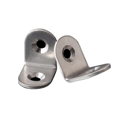 Winkelhalterungen, 50 Stück, Edelstahl, Eckwinkel, Befestigungen, Schutz, sieben Größen, Eckständer, Unterstützung für Möbel-Hardware (20 x 20 x 16 mm) von Yangshe