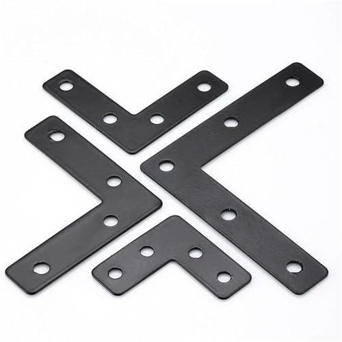 Winkelhalterungen, L-Flachwinkel, Eckwinkel, Schwarz, Reparaturplatte, Reparatur, 40/50/60/80 mm, 60 mm, 20 Stück Winkelhalterungen, L-Flachwinkel, Eckwinkel, Schwarz, Reparaturplatte, Reparatur, 40/50/60/80 mm, 60 mm, 20 Stück von Yangshe