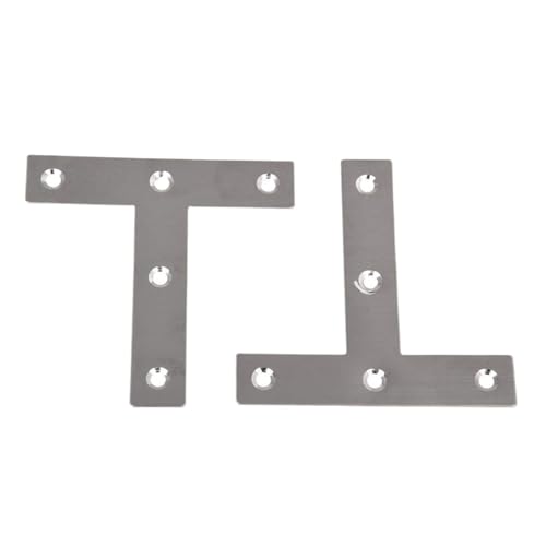 Winkelklammern, 20 Stück, Winkelplatte, Eckstreben, flache Reparaturhalterung, 80 mm x 80 mm, 10 Stück L-Form und 10 Stück T-Form Winkelklammern, 20 Stück, Winkelplatte, Eckstreben, flache Reparaturhalterung, 80 mm x 80 mm, 10 Stück L-Form und 10 Stück T-Form von Yangshe