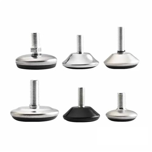 Yangshe Möbelfüße, 2 Stück, M8-Schrauben, Möbelbeine, rutschfeste Basis, Tisch-/Schrankbeinpolster, verstellbare Nivellierfüße (M8 x 18 mm) von Yangshe