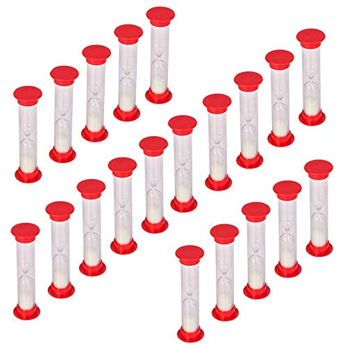 Yangyou 30 Sekunden Sanduhr Sanduhr Sanduhr Countdown Bulk Spielzeug Set Kinder Spiele 20 Stück (weißer Sand) von Yangyou