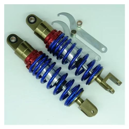 Federstoßdämpfer 1 Paar 6,5 Mm Feder 260 Mm Motorrad-Luftstoßdämpfer Für H-da Ya-ha DIO50 60 90 100(Blau) von YaniJydQ