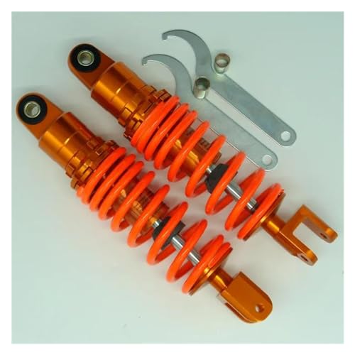 Federstoßdämpfer 1 Paar 6,5 Mm Feder 260 Mm Motorrad-Luftstoßdämpfer Für H-da Ya-ha DIO50 60 90 100(Orange) von YaniJydQ
