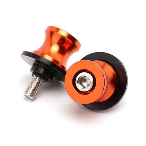 Motorrad-Schwingarm-Spulenschieber Für YZF R1 R3 R6 R25 YZF R1 YZF R3 YZF R6 Motorradzubehör Schwingenspulen Schieberständer Schrauben Bolzen(Orange) von YaniJydQ