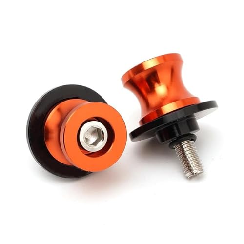 Motorrad-Schwingarm-Spulenschieber Für YZF R3 R25 R6 R1 R7 YZF R25 YZF R6 YZF R3 YZF R1 YZF-R7 Motorrad Schwinge Stand Schraube Schwinge Spulen Sliders(Orange) von YaniJydQ