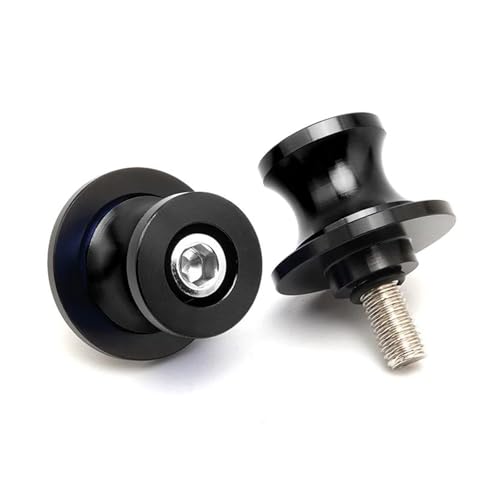 Motorrad-Schwingarm-Spulenschieber Für Yzfr7 YZF R7 2021 2022 2023 2024 Motorrad Zubehör 6MM Schwinge Spulen Slider Schraube Stehen(Schwarz) von YaniJydQ