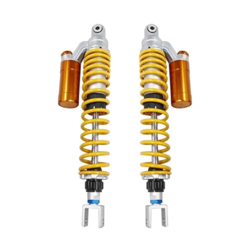 YaniJydQ Federstoßdämpfer 400 Mm 430 Mm Motorrad-Stoßdämpfer Für Forza 250 Forza 125 NSS 250 Silver Wing 600 Wing 400(Gold 2,430MM27MMfork) von YaniJydQ