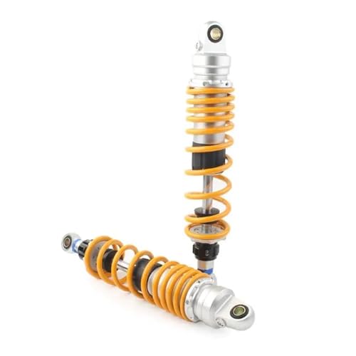 YaniJydQ Federstoßdämpfer 7mm Feder 320mm 330mm 340mm 350mm 360mm 370mm Dämpfungsstoßdämpfer Einstellen Für CB400 CB400 SF CBX400 GB500 SR500 SRV250 CB100(340mm) von YaniJydQ