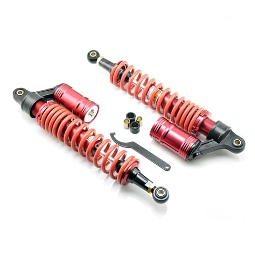 YaniJydQ Federstoßdämpfer Motorrad Stoßdämpfer Hinten M10 Einstellbar Öl Hydraulisch Stickstoff 400MM Für ATV Quad Motorrad Zubehör Roller von YaniJydQ