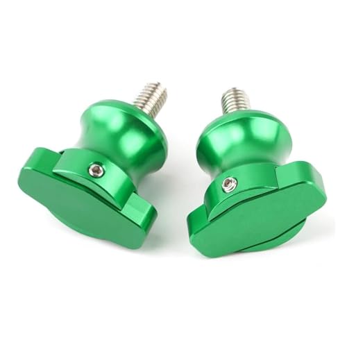 YaniJydQ Motorrad-Schwingarm-Spulenschieber Für 150NK 250NK 400NK 650NK 400GT 650TR-G 650MT Alle Jahre M10 Motorrad Aluminium Schwinge Slider Spulen Stand Schrauben(Grün) von YaniJydQ
