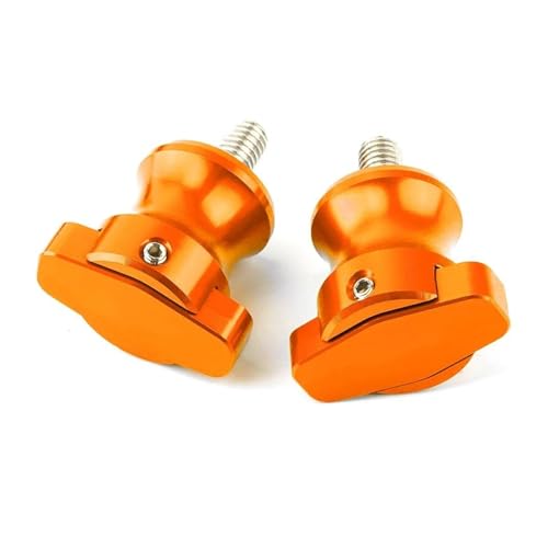 YaniJydQ Motorrad-Schwingarm-Spulenschieber Für 150NK 250NK 400NK 650NK 400GT 650TR-G 650MT Alle Jahre M10 Motorrad Aluminium Schwinge Slider Spulen Stand Schrauben(Orange) von YaniJydQ