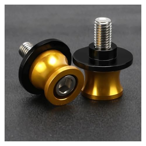 YaniJydQ Motorrad-Schwingarm-Spulenschieber Für 650 GT 650GT GT650 2016-2024 2023 2022 2021 2020 2019 2018 Motorrad M10 Schrauben Schwinge Spulen Sliders Schaukel Schraube(Yellow,A) von YaniJydQ