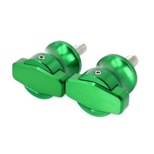 YaniJydQ Motorrad-Schwingarm-Spulenschieber Für BJ500 BJ 500 BN 600i 302 251 302 TNT 125 300 600 Motorrad Rahmen Steht 6MM Schrauben Sliders Schwinge Spulen Slider(Grün) von YaniJydQ