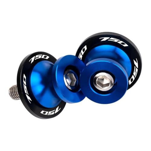 YaniJydQ Motorrad-Schwingarm-Spulenschieber Für CB750 2023-2024 CB 750 Motorrad Zubehör Aluminium M8 Schwinge Spulen Slider(Blau) von YaniJydQ