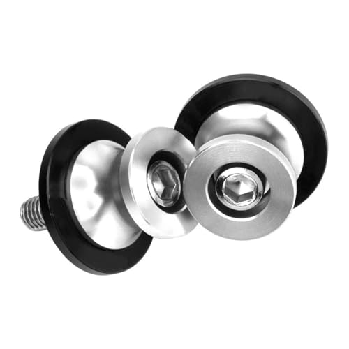 YaniJydQ Motorrad-Schwingarm-Spulenschieber Für Diavel 2011-2019 2018 2017 2016 2015 2014 2013 2012 Motorrad Zubehör M6 Schwinge Spulen Slider(Silber) von YaniJydQ