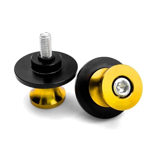 YaniJydQ Motorrad-Schwingarm-Spulenschieber Für FZ1 FZ-1 2006-2015 FZ6 N S 2004-2016 FZ8 FZ-8 2010-2018 Motorrad M6 Schwinge Sliders Schraube Schaukel Stand Schrauben(Yellow,FZ1) von YaniJydQ