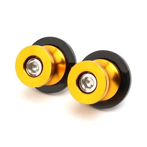 YaniJydQ Motorrad-Schwingarm-Spulenschieber Für MT-03 MT 03 Motorrad Zubehör M6 Schwinge Spulen Sliders Stand Schrauben Schaukel Arm(Yellow) von YaniJydQ