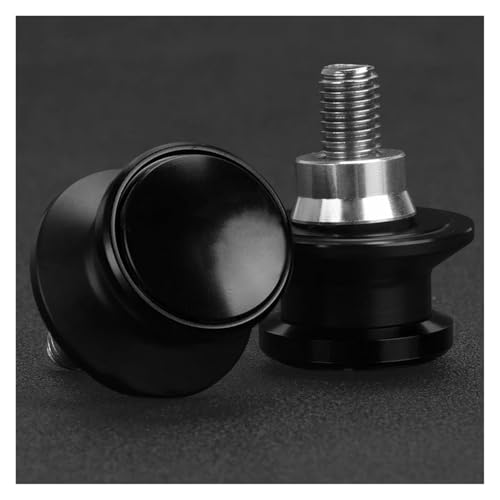 YaniJydQ Motorrad-Schwingarm-Spulenschieber Für MT 07 09 10 MT07 MT09 SP MT10 FZ09 FZ07 MT03 MT07 2023 2024 Motorrad 6MM Schwinge Spulen Hinten Stand Schrauben Slider(Schwarz,B) von YaniJydQ