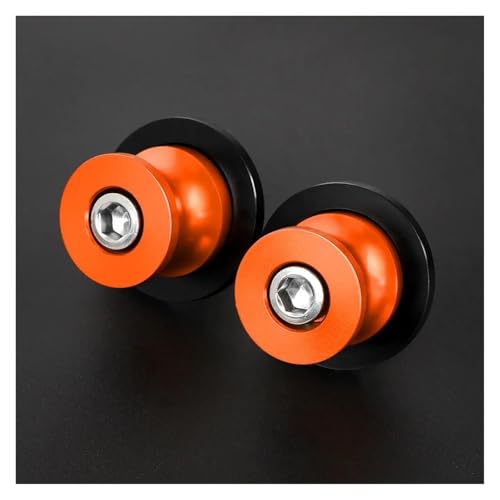 YaniJydQ Motorrad-Schwingarm-Spulenschieber Für MT-07 FZ-07 MT 07 FZ 07 MT07 FZ07 2014 2015 2016 2017 2018 2019 2020 Motorrad Schwinge Sliders Spulen Stand Schrauben(Orange,MT-07) von YaniJydQ