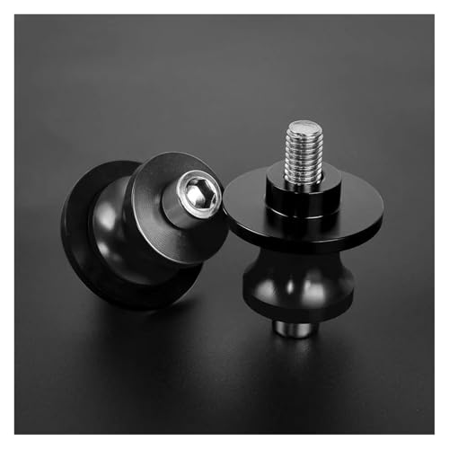 YaniJydQ Motorrad-Schwingarm-Spulenschieber Für MT10 MT-10 2016 2017 2018 2019 2021 2022 Motorradzubehör 6MM Schwingenspulen M6 Standschrauben(Schwarz) von YaniJydQ