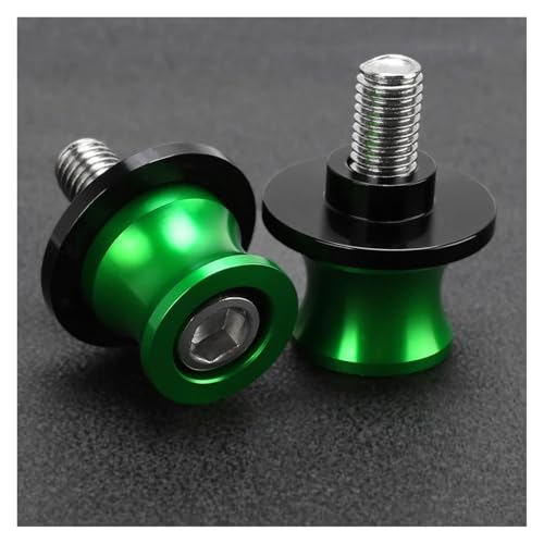 YaniJydQ Motorrad-Schwingarm-Spulenschieber Für MTX MT-X 500 SR 500SR VOOM Ibex 450 IBEX450 IBEX800 Ibex 800 S/E/T Motorrad Schwinge Spulen Hinten Stand Schrauben Sliders(Grün,A) von YaniJydQ