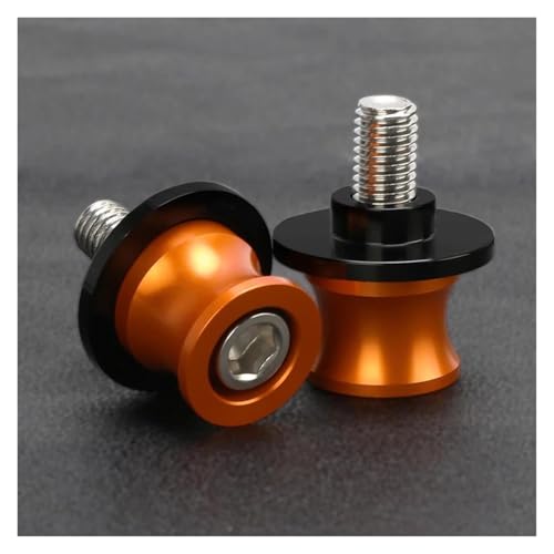 YaniJydQ Motorrad-Schwingarm-Spulenschieber Für MTX MT-X 500 SR 500SR VOOM Ibex 450 IBEX450 IBEX800 Ibex 800 S/E/T Motorrad Schwinge Spulen Hinten Stand Schrauben Sliders(Orange,A) von YaniJydQ
