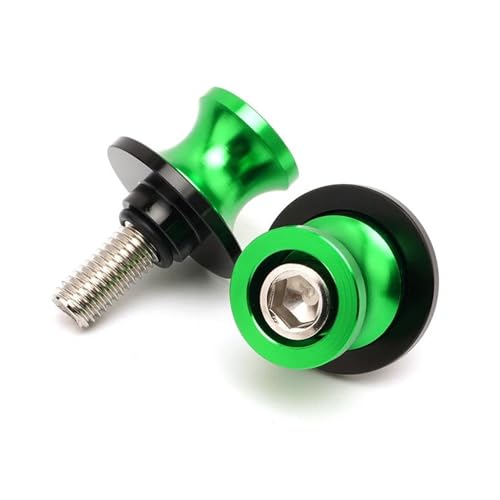 YaniJydQ Motorrad-Schwingarm-Spulenschieber Für Mt 07 FZ Mt07 Fz07 2014-2016 2021 2018 2019 2020 Motorrad Zubehör Schwinge Spulen Slider Schrauben Stehen(Grün,MT-07) von YaniJydQ