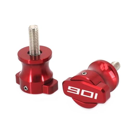 YaniJydQ Motorrad-Schwingarm-Spulenschieber Für Norden 901 Norden901 Norden 901 2022-2023 Motorrad Rahmen Steht 10MM Schrauben Sliders Schwinge Spulen Slider(Rot) von YaniJydQ