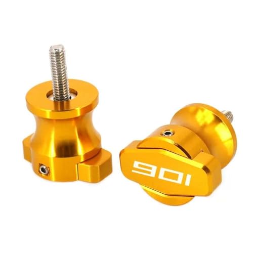 YaniJydQ Motorrad-Schwingarm-Spulenschieber Für Norden 901 Norden901 Norden 901 2022-2023 Motorrad Rahmen Steht 10MM Schrauben Sliders Schwinge Spulen Slider(Yellow) von YaniJydQ